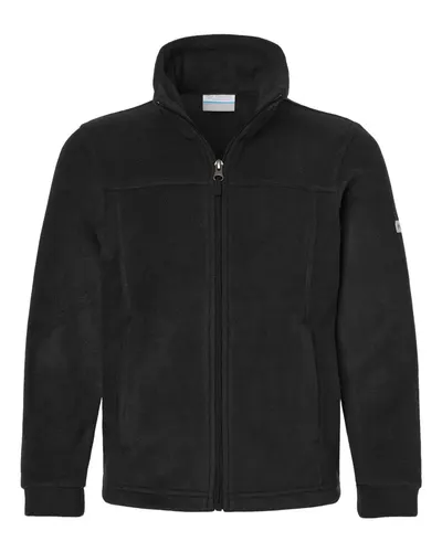 Columbia 212479 Youth Steens Mountain™ II Fleece Full-Zip Jacket — blank jacket, front view
