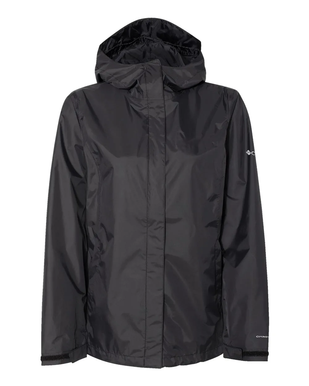 Columbia 212481 Women's Arcadia™ II Rain Jacket — blank jacket, front view