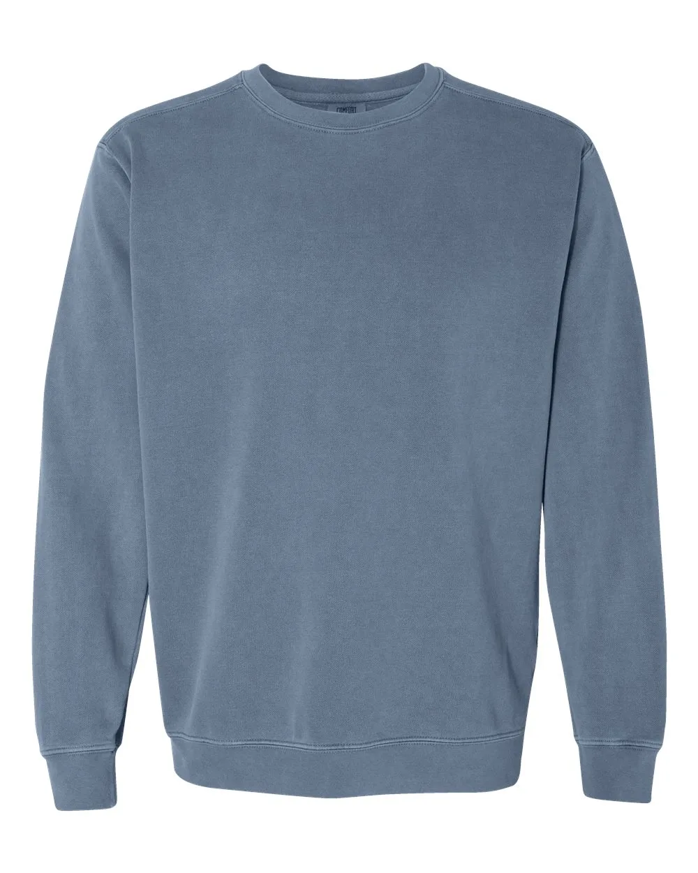 Comfort Colors 1566 Unisex Garment-Dyed Crewneck Sweatshirt — blank crewneck sweatshirt, front view