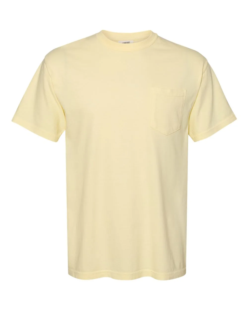 Comfort Colors 6030 Unisex Garment-Dyed Heavyweight Pocket T-Shirt — blank t-shirt, front view