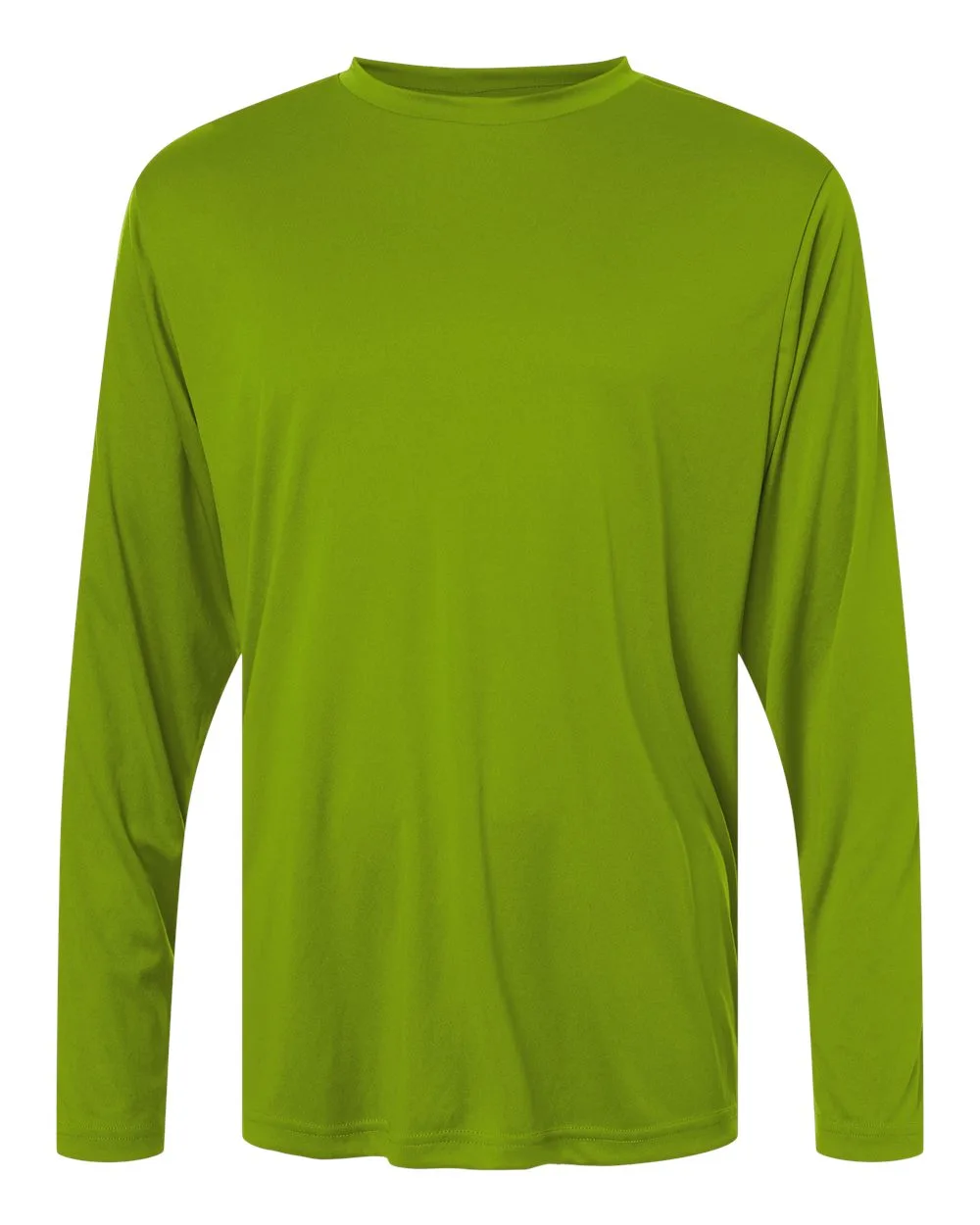 CORE365 CE10L Unisex Capital Long Sleeve Performance T-Shirt — blank long sleeve tee, front view