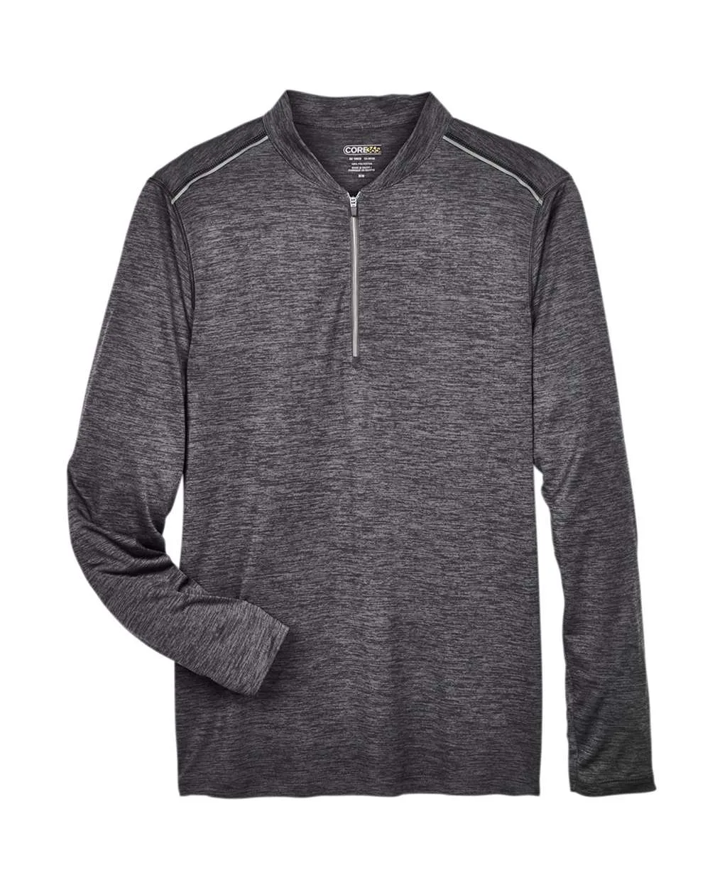 CORE365 CE401 Men's Kinetic Performance Quarter-Zip Pullover — blank garment, front view