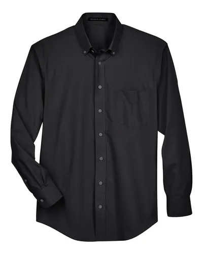 Devon & Jones D620T Men's Tall Crown Collection® Broadcloth Woven Dress Shirt — blank woven shirt, front view
