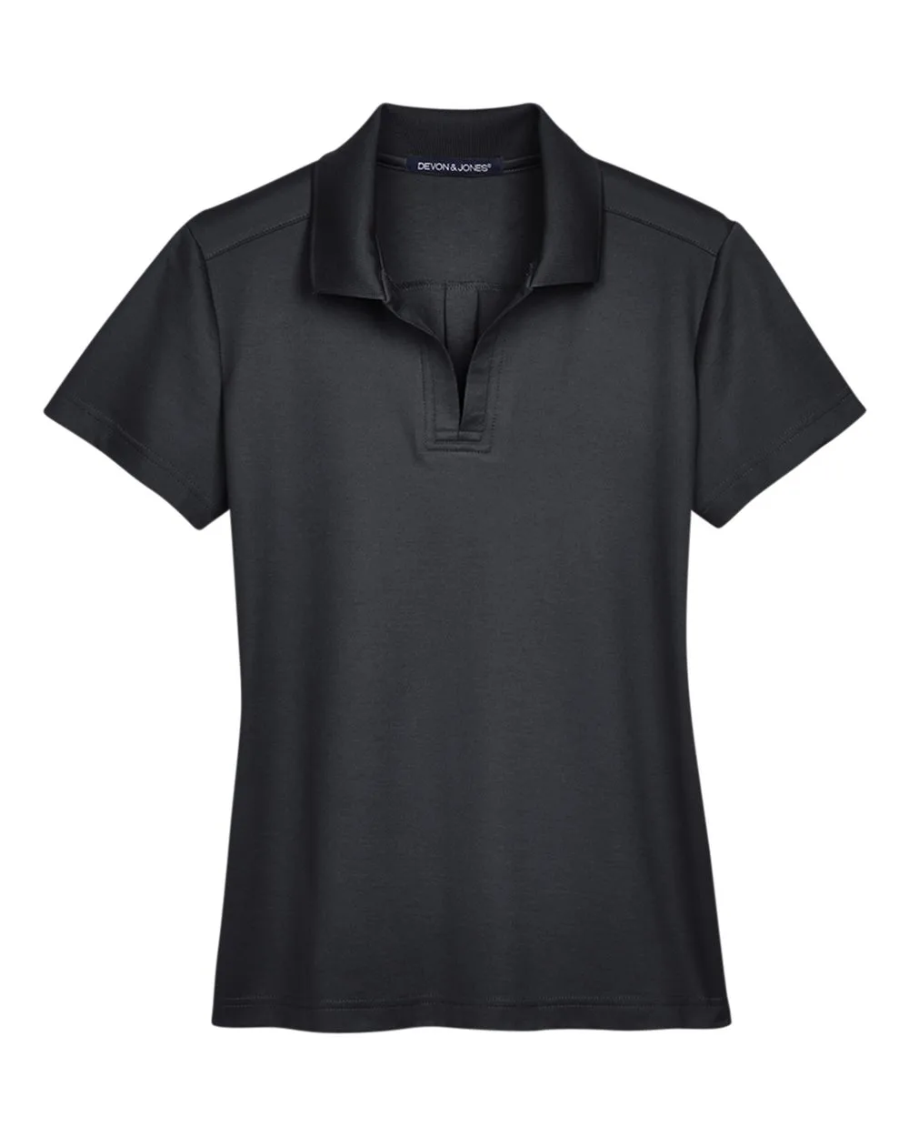 Devon & Jones DG20W Women's CrownLux Performance® Plaited Polo — blank polo, front view