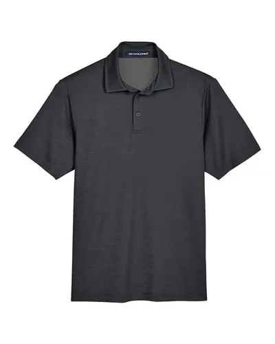 Devon & Jones DG22 Men's CrownLux Performance® Address Mélange Polo — blank polo, front view