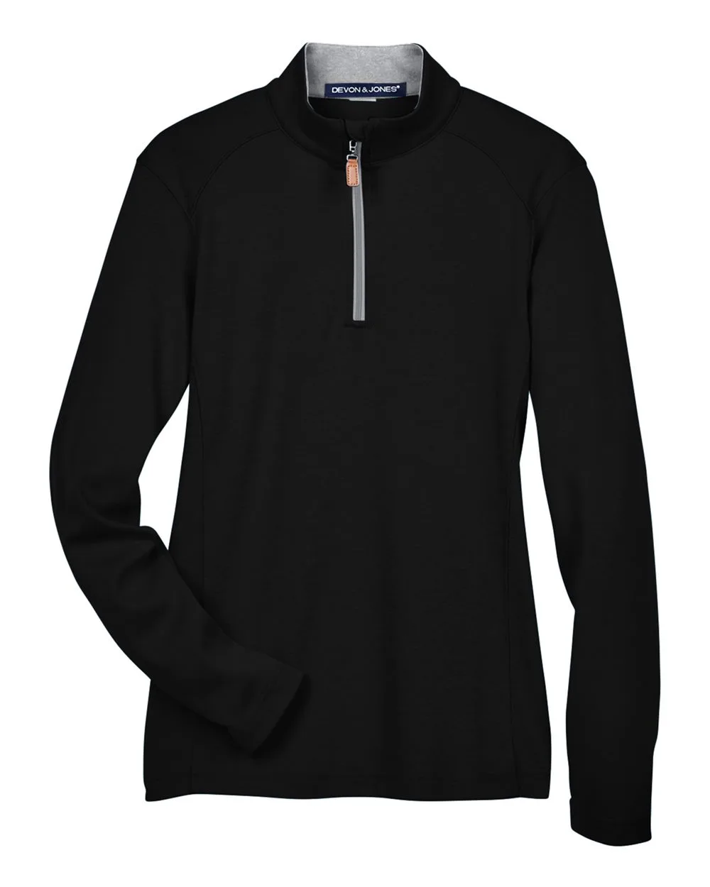 Devon & Jones DG479W Women's DRYTEC20™ Performance Quarter-Zip Pullover — blank garment, front view