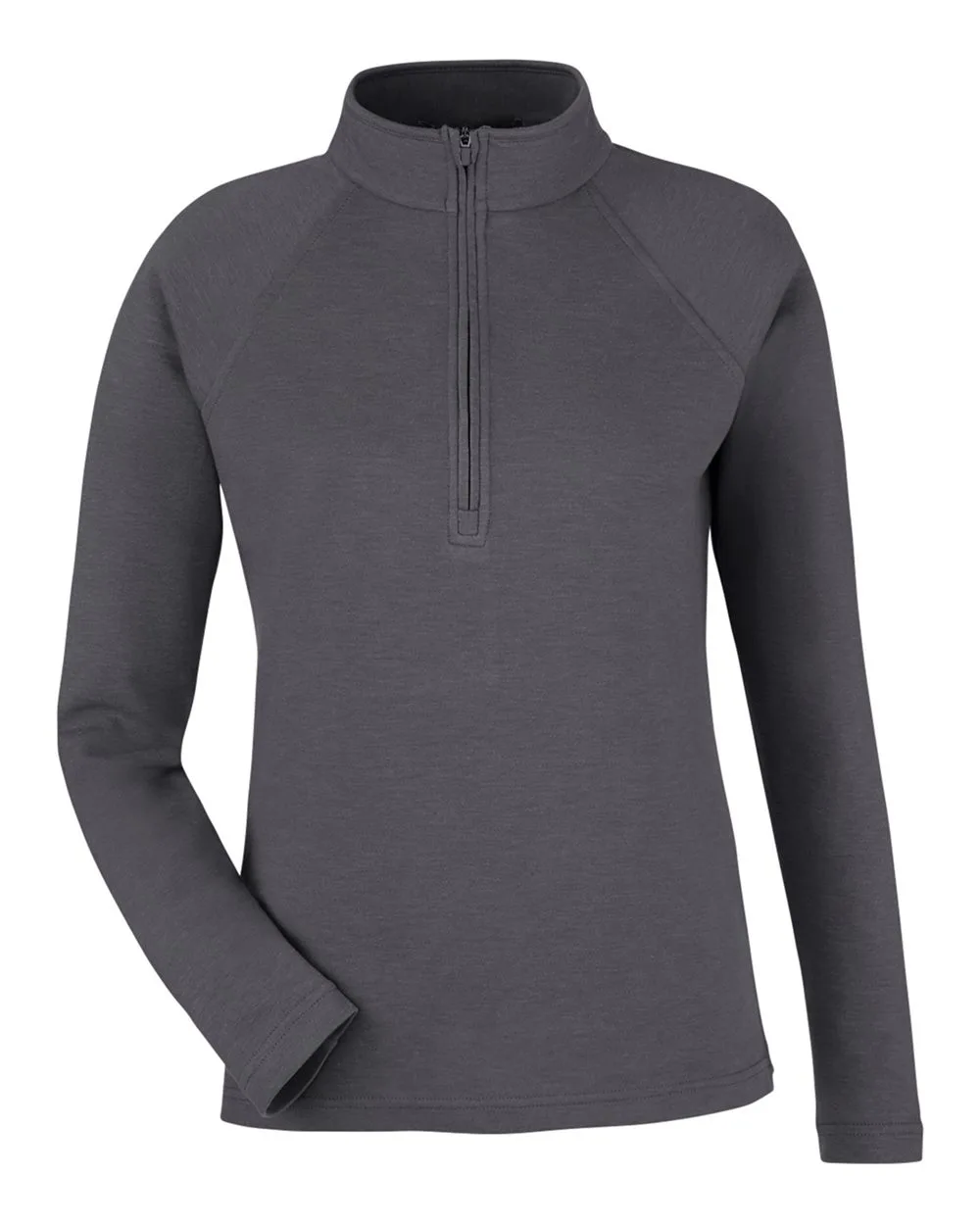 Devon & Jones DG481WZ Women's New Classics® Charleston Quarter-Zip Pullover — blank garment, front view
