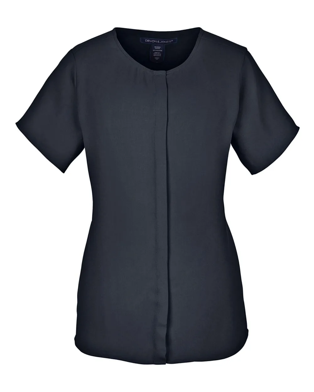 Devon & Jones DP612W Women's Perfect Fit™ Crepe Blouse — blank garment, front view