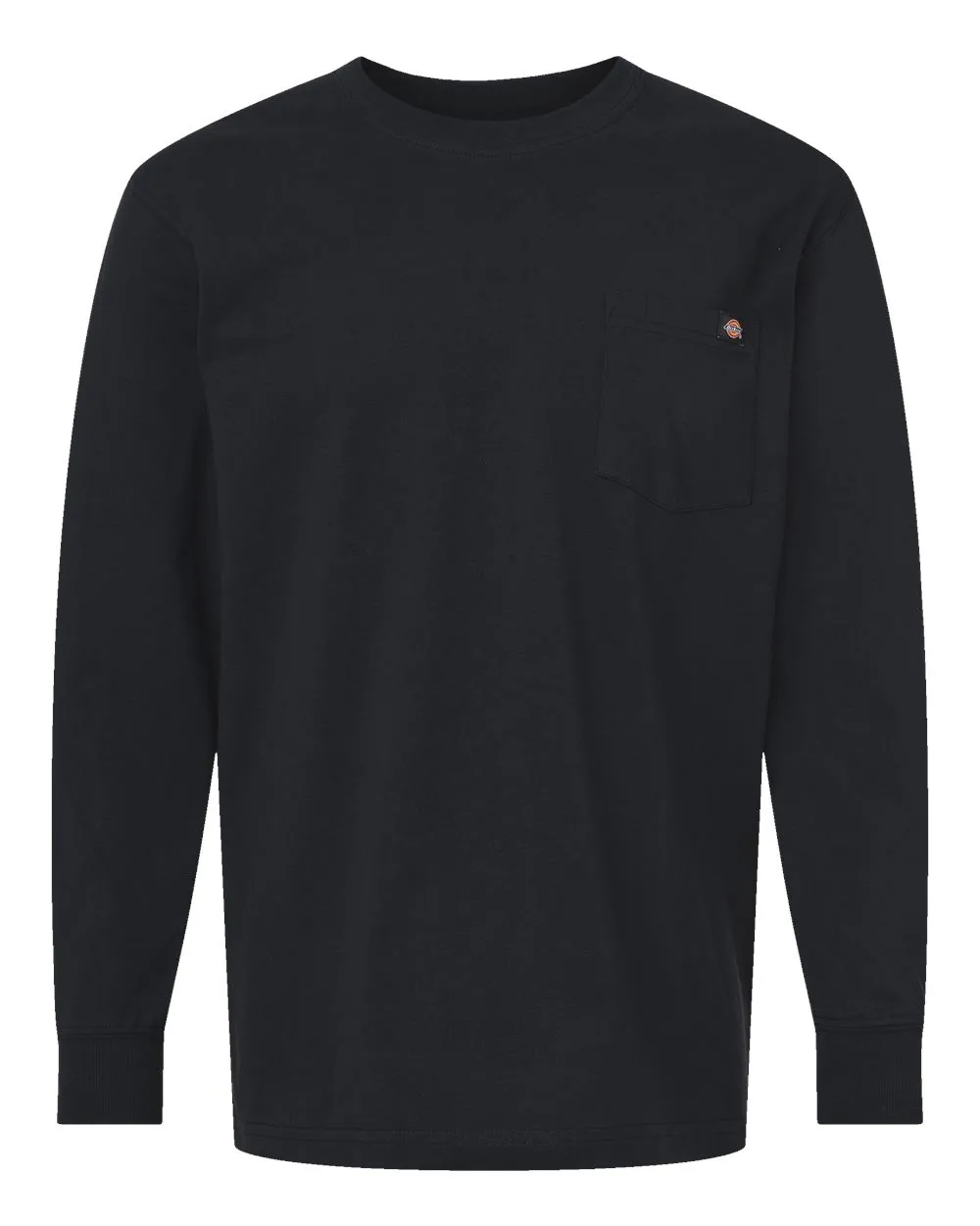 Dickies WL50 Men's Traditional Heavyweight Long Sleeve T-Shirt — blank long sleeve tee, front view
