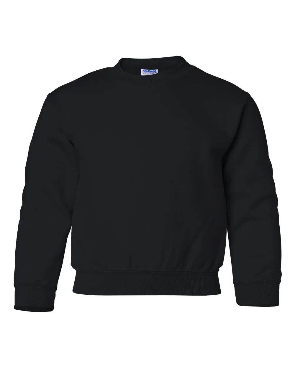 Gildan 18000B Youth Heavy Blend™ Crewneck Sweatshirt — blank crewneck sweatshirt, front view