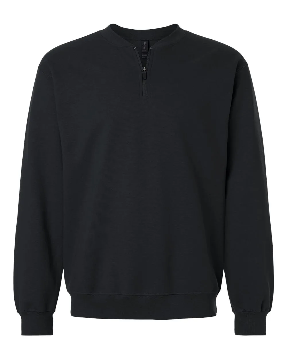 Gildan SF008 Unisex Softstyle® Midweight 1/4 Zip Sweatshirt — blank crewneck sweatshirt, front view