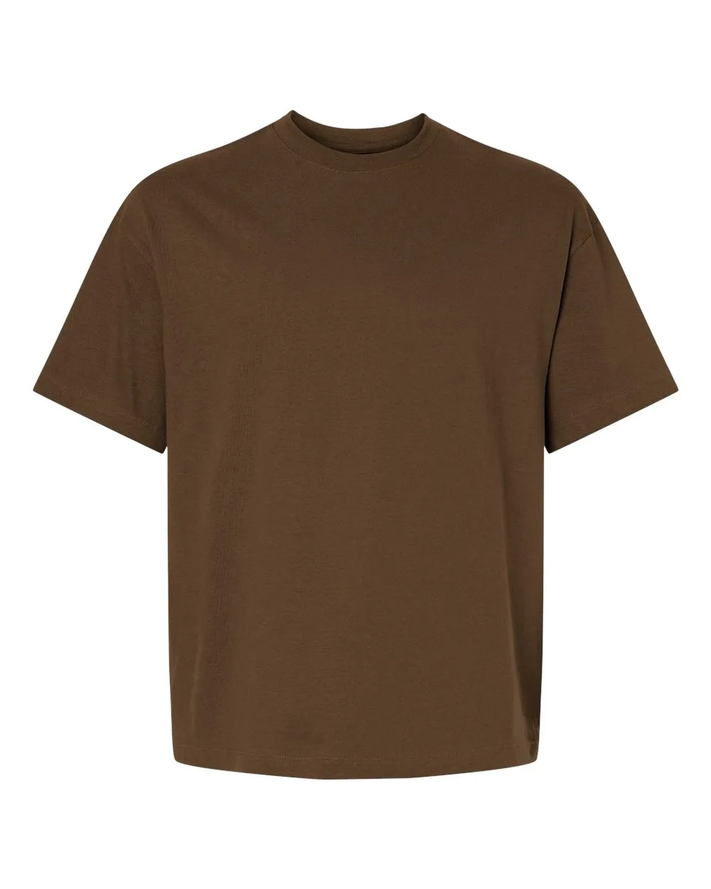 Hanes 5180R Unisex Beefy-T® Retro Street T-Shirt — blank t-shirt, front view