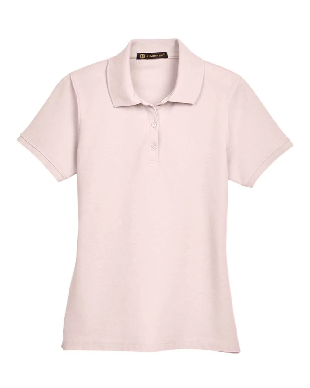 Harriton M280W Women's Blend-Tek™ Polo — blank polo, front view