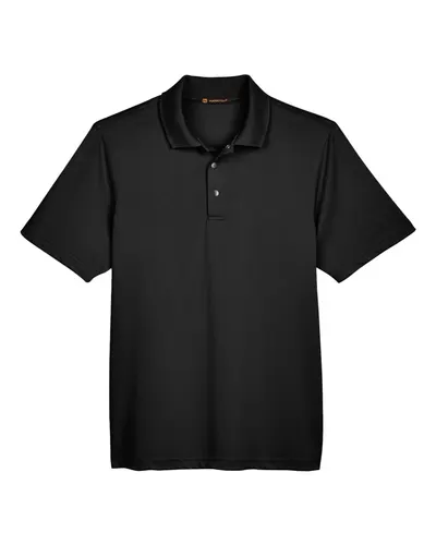 Harriton M345 Men's Advantage Snag Protection Plus IL Snap Placket Polo — blank polo, front view