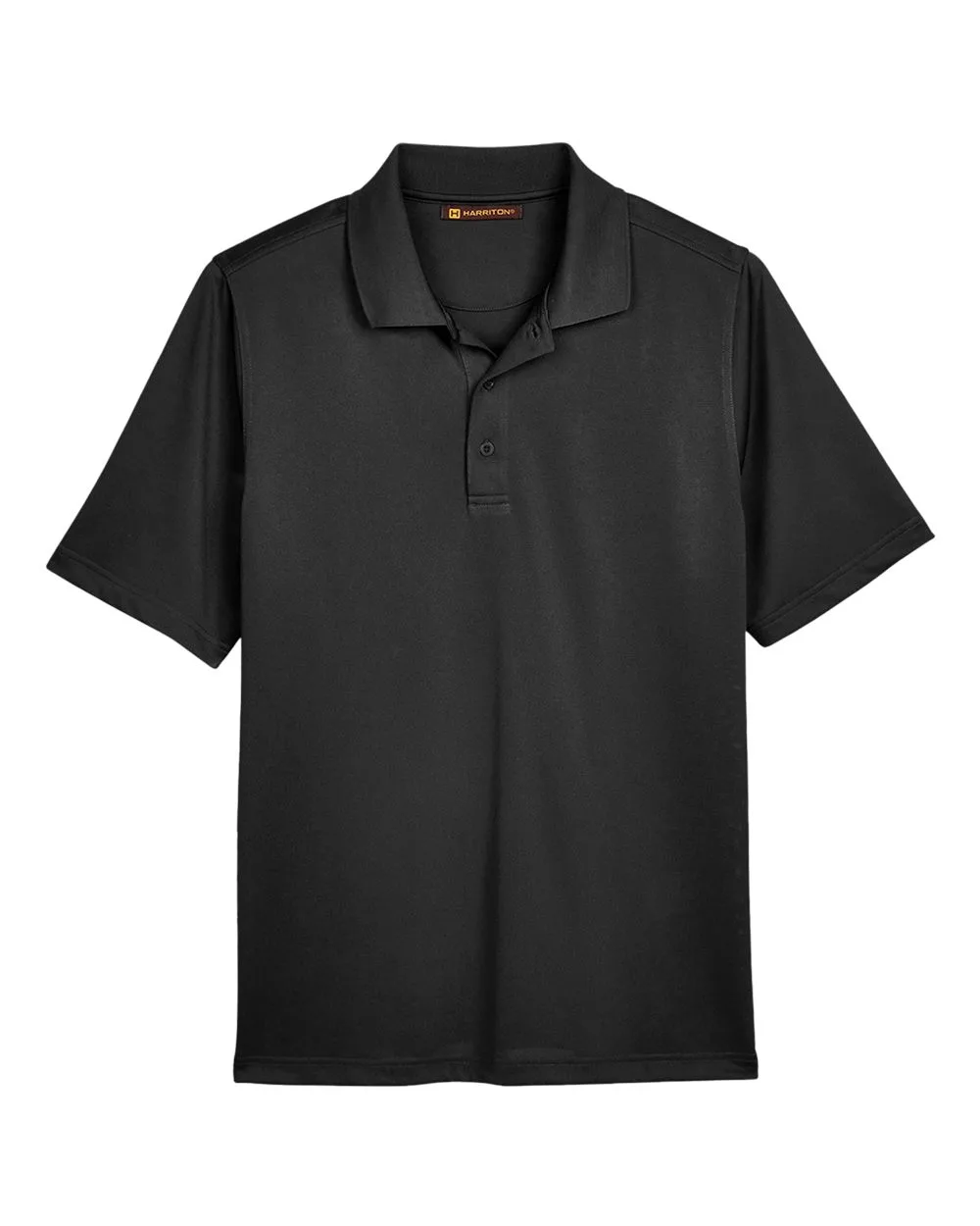 Harriton M348 Men's Advantage Snag Protection Plus Polo — blank polo, front view