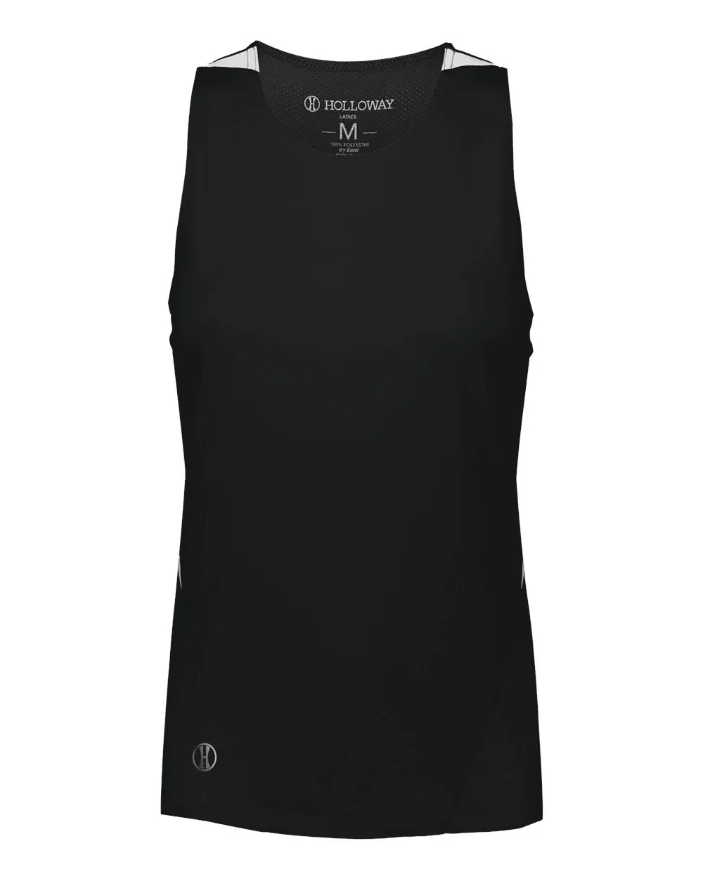 Holloway 221335 Women's PR Max Track Racerback Jersey — blank t-shirt, front view