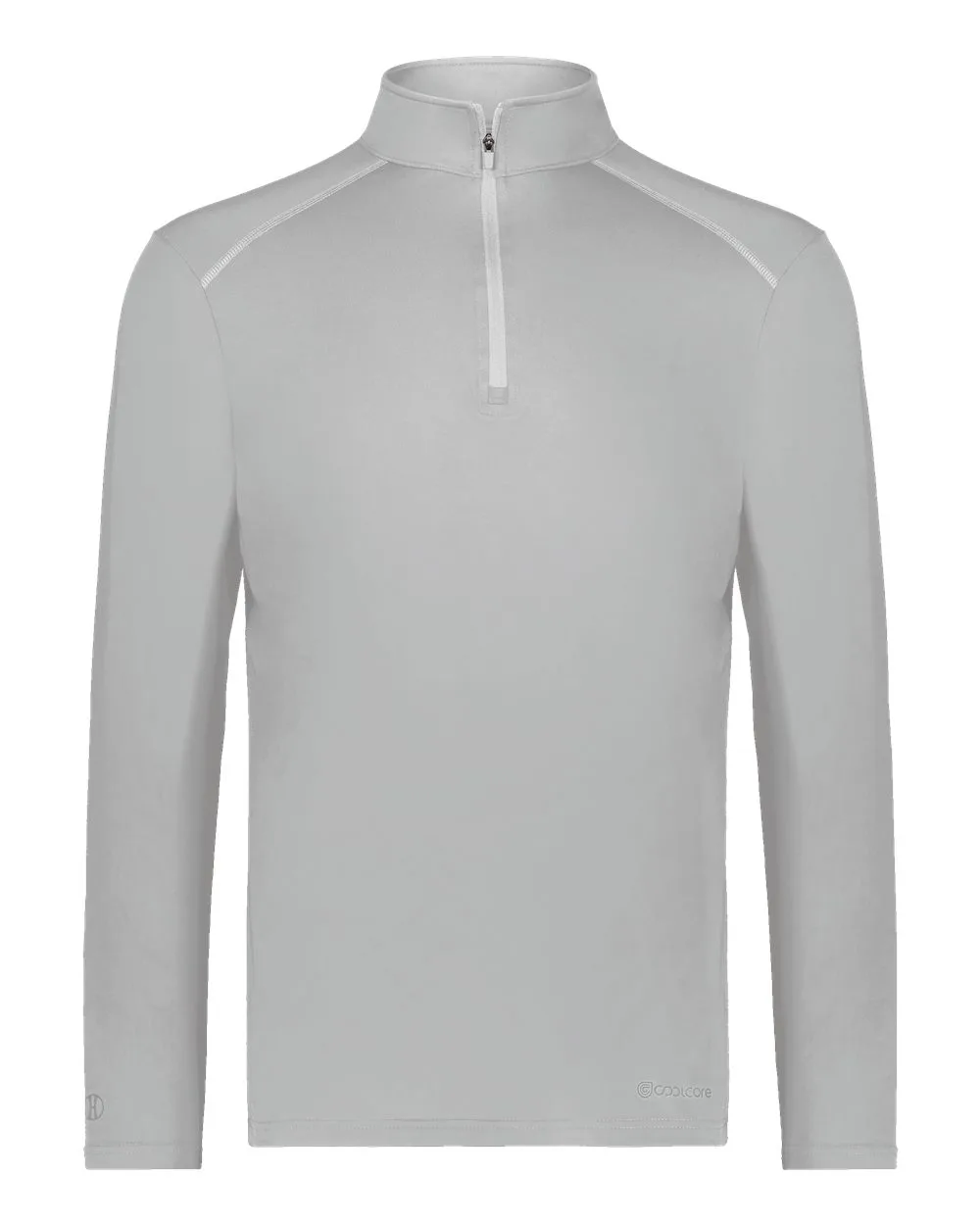 Holloway 222140 Men's CoolCore® Quarter-Zip Pullover — blank garment, front view