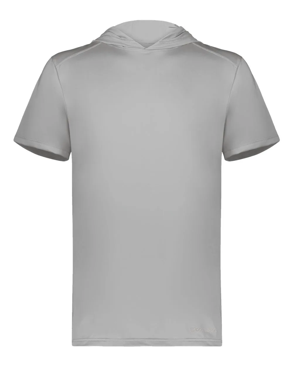 Holloway 222142 Men's Hooded T-Shirt Powered by Coolcore — blank hooded sweatshirt, front view