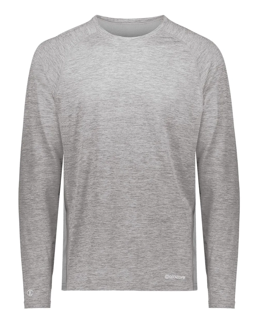 Holloway 222570 Men's Electrify CoolCore® Long Sleeve T-Shirt — blank long sleeve tee, front view