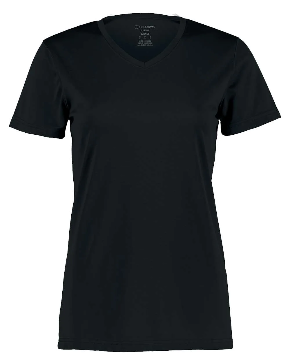 Holloway 222820 Women's Momentum V-Neck T-Shirt — blank t-shirt, front view