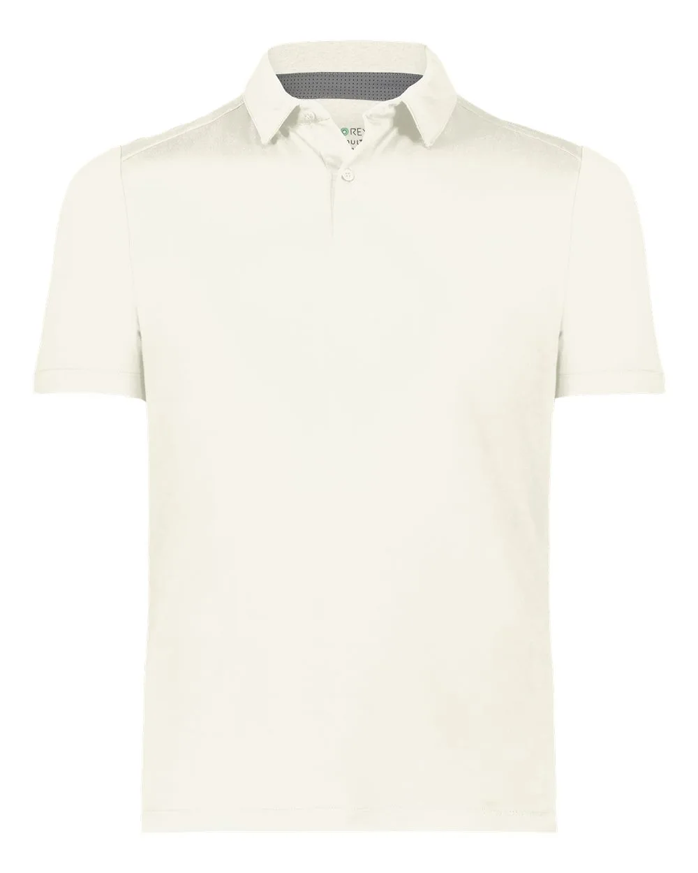 Holloway 223554 Men's Eco Revive™ Ventura Soft Knit Polo — blank polo, front view