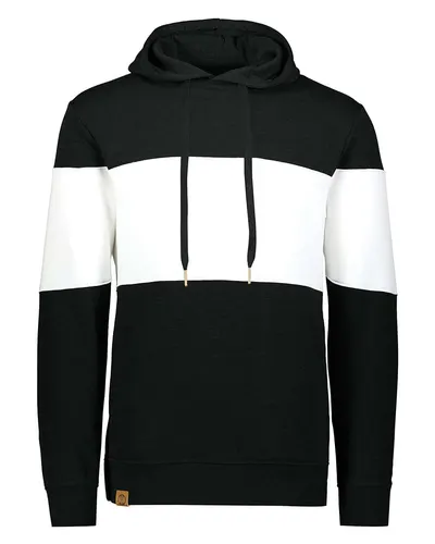 Holloway 229563 Men's All-American Fleece Colorblocked Hooded Sweatshirt — blank hooded sweatshirt, front view