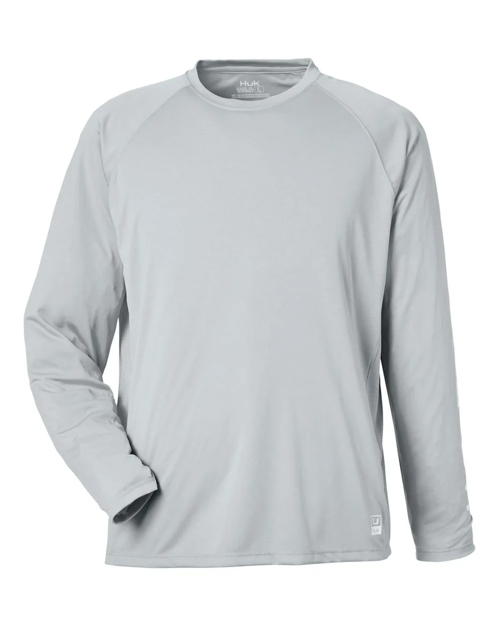 HUK H12L009 Men's LoPro Pursuit Long Sleeve T-Shirt — blank long sleeve tee, front view