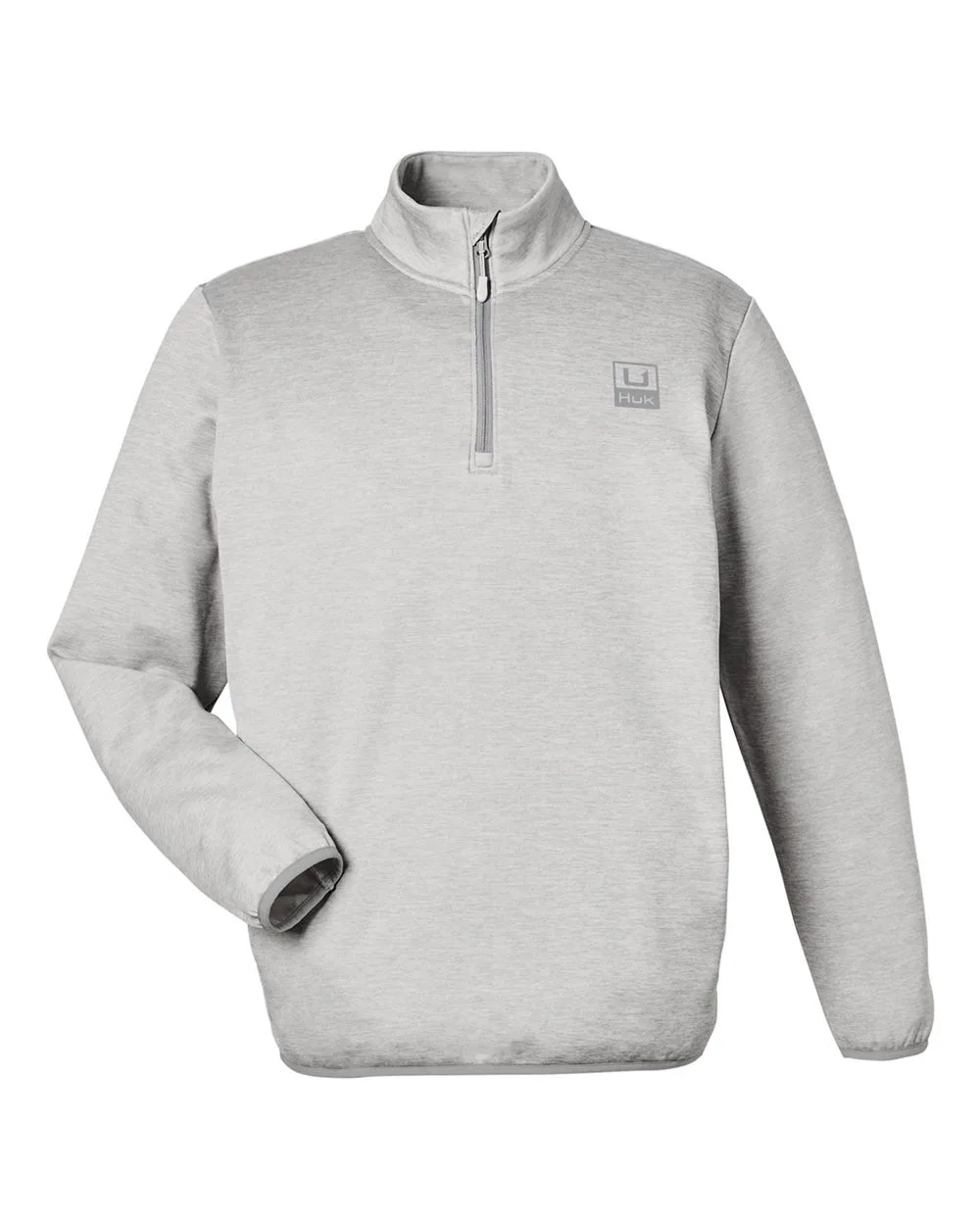 HUK H130098 Men's Coldfront+ Quarter-Zip Pullover — blank garment, front view