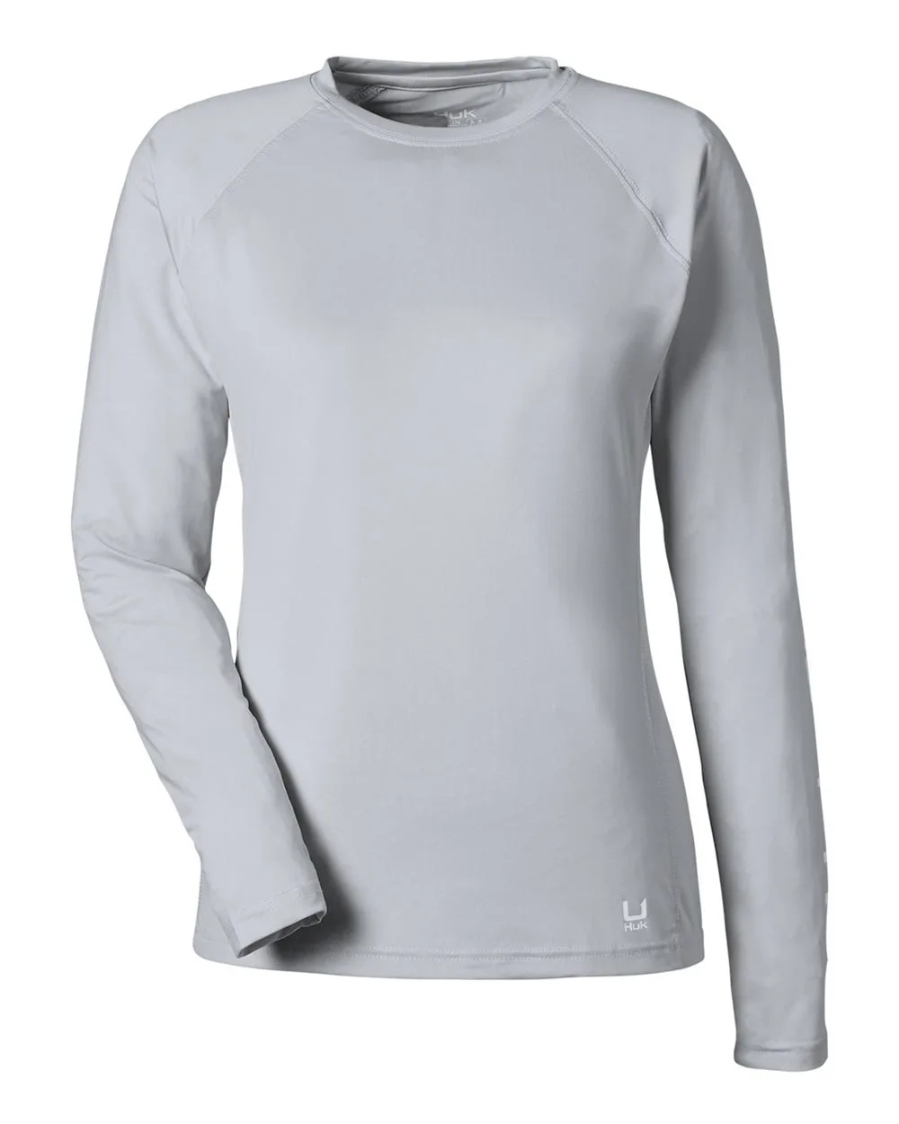 HUK H612L04 Women's LoPro Pursuit Long Sleeve T-Shirt — blank long sleeve tee, front view