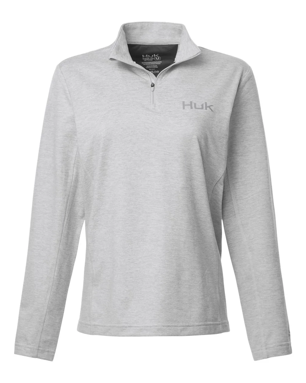 HUK H6130024 Women's Coldfront+ Quarter-Zip Pullover — blank garment, front view
