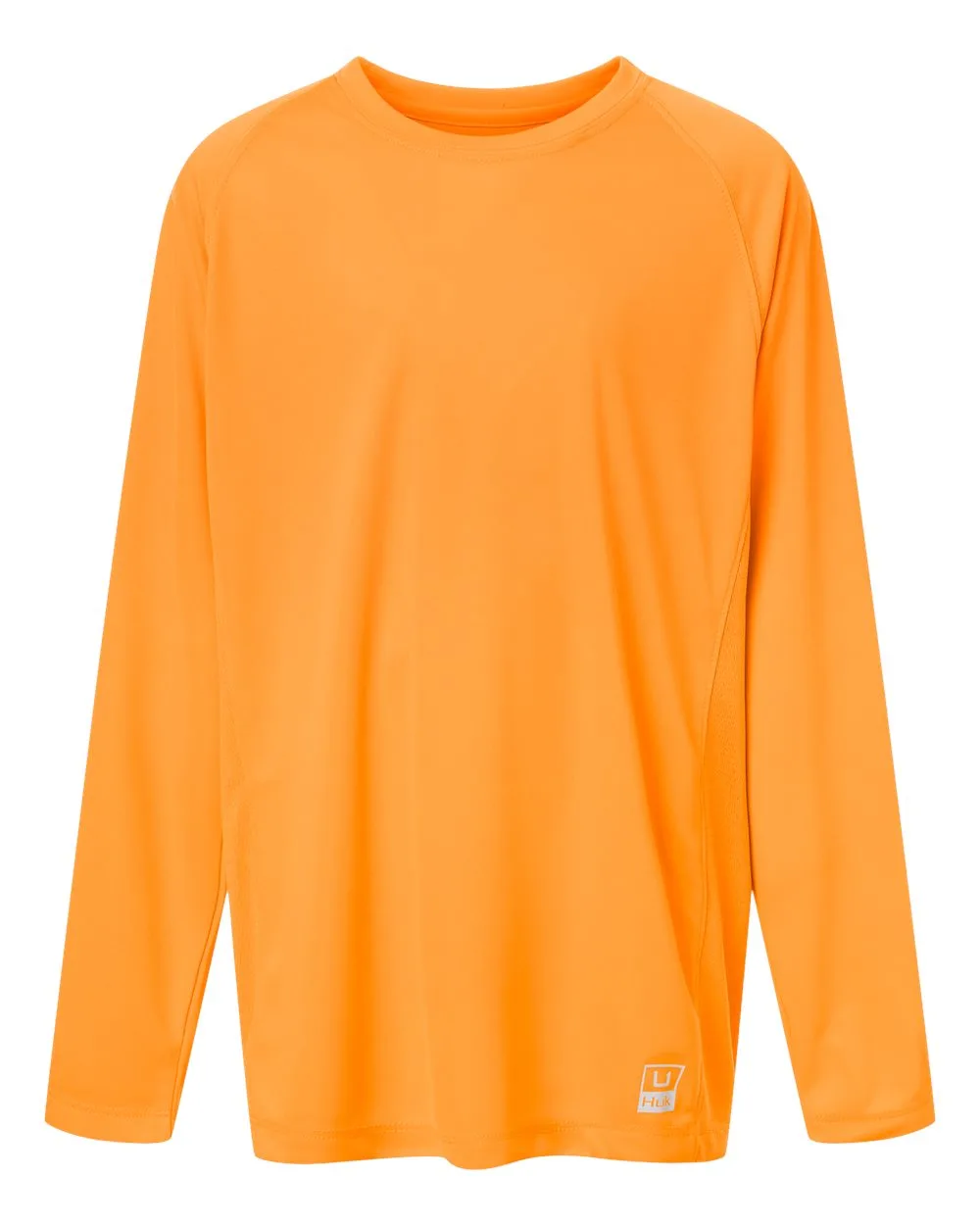 HUK H712L004 Youth Pursuit Long Sleeve T-Shirt — blank long sleeve tee, front view