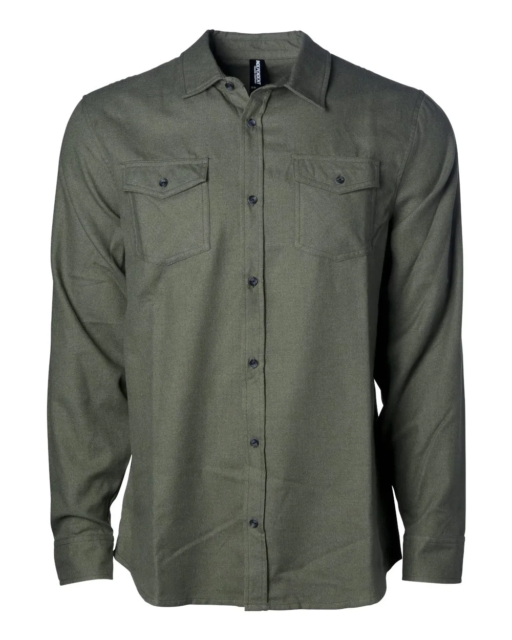 Independent Trading Co. EXP50F Unisex Flannel Shirt — blank garment, front view