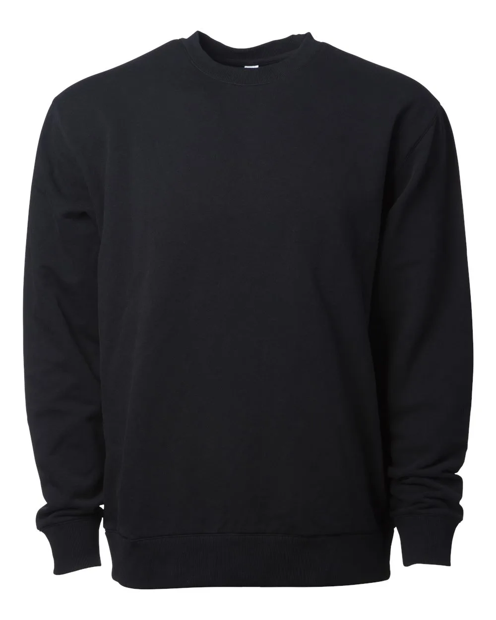 Independent Trading Co. INDLUXCREW Lux Heavyweight Modal Crewneck Sweatshirt — blank crewneck sweatshirt, front view