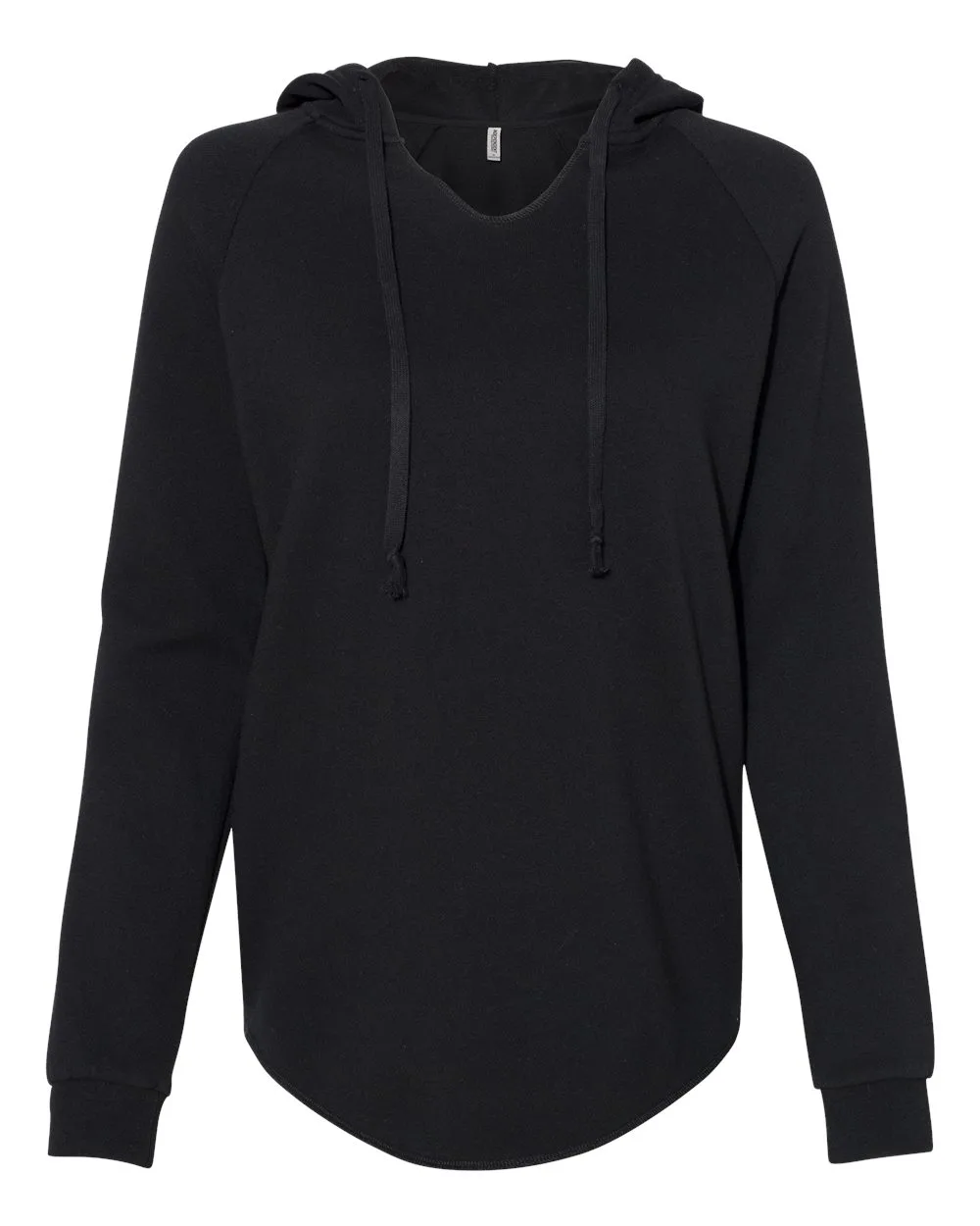 Independent Trading Co. PRM2500 Women’s Lightweight California Wave Wash Hooded Sweatshirt — blank hooded sweatshirt, front view