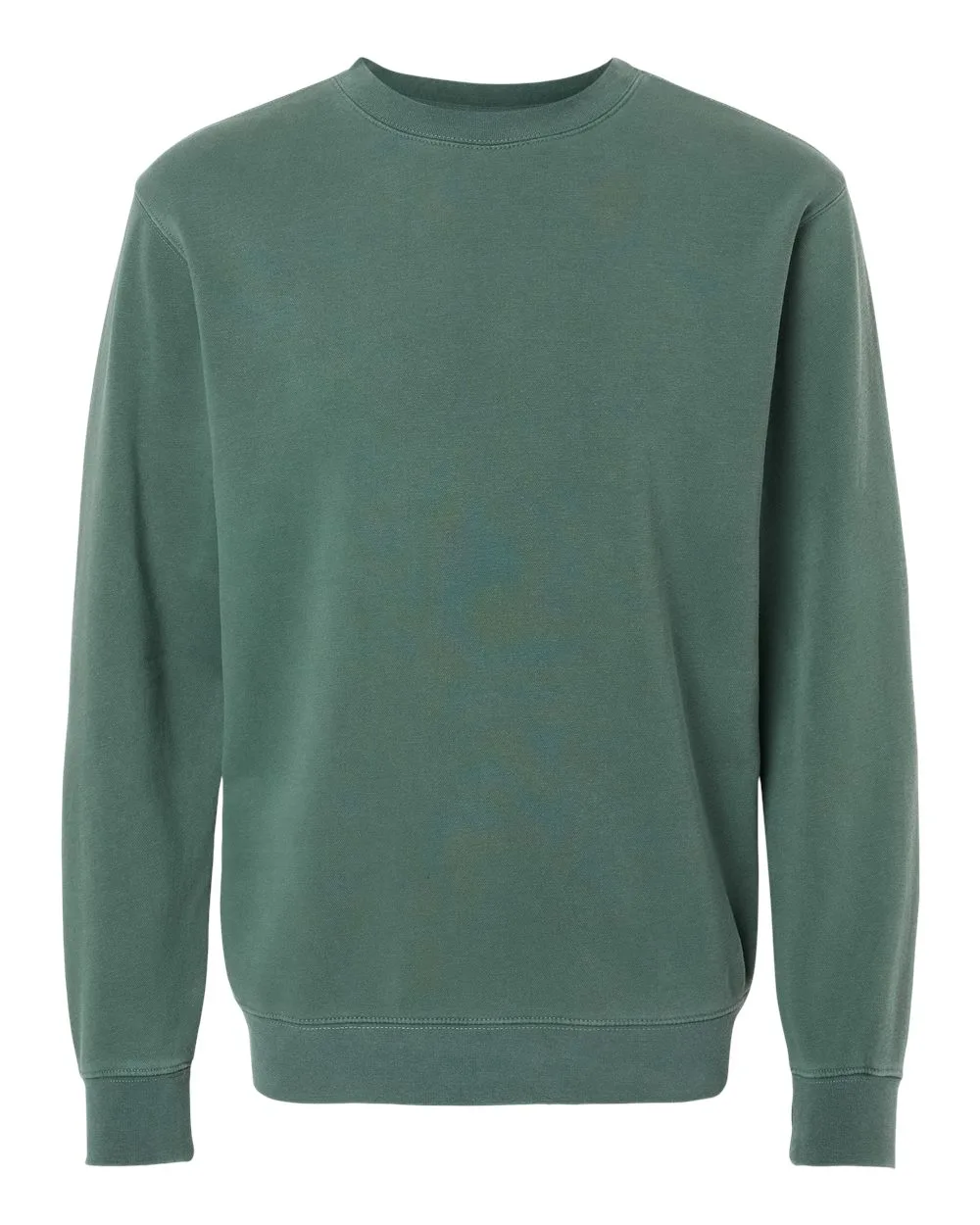 Independent Trading Co. PRM3500 Unisex Midweight Pigment-Dyed Crewneck Sweatshirt — blank crewneck sweatshirt, front view