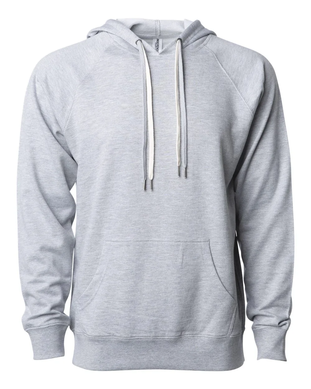 Independent Trading Co. SS1000 Unisex Icon Lightweight Loopback Terry Hooded Sweatshirt — blank hooded sweatshirt, front view