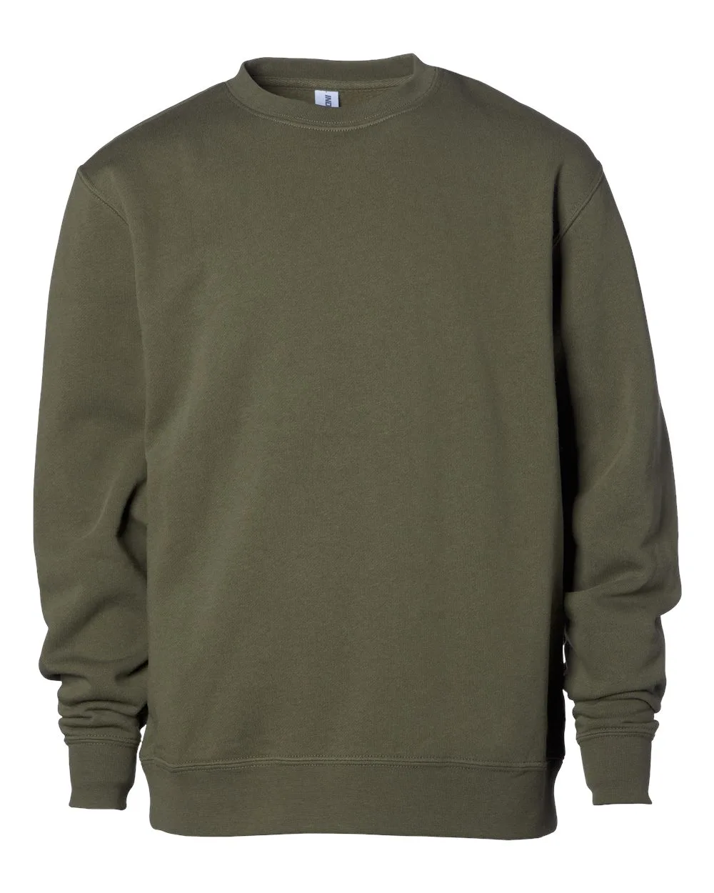 Independent Trading Co. SS3001Y Youth Midweight Crewneck Sweatshirt — blank crewneck sweatshirt, front view