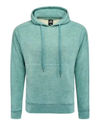 J. America 8740 Unisex Electric Fleece Hooded Sweatshirt — blank hooded sweatshirt, front view