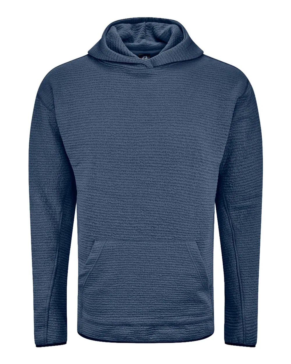 J. America 8774 Unisex Pebble Fleece Hooded Pullover — blank hooded sweatshirt, front view