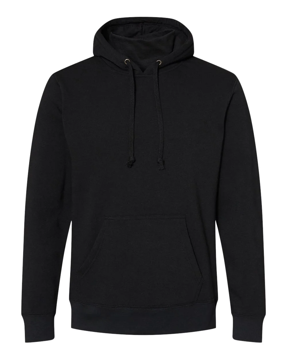 J. America 8879 Men's Gaiter Fleece Hooded Sweatshirt — blank hooded sweatshirt, front view