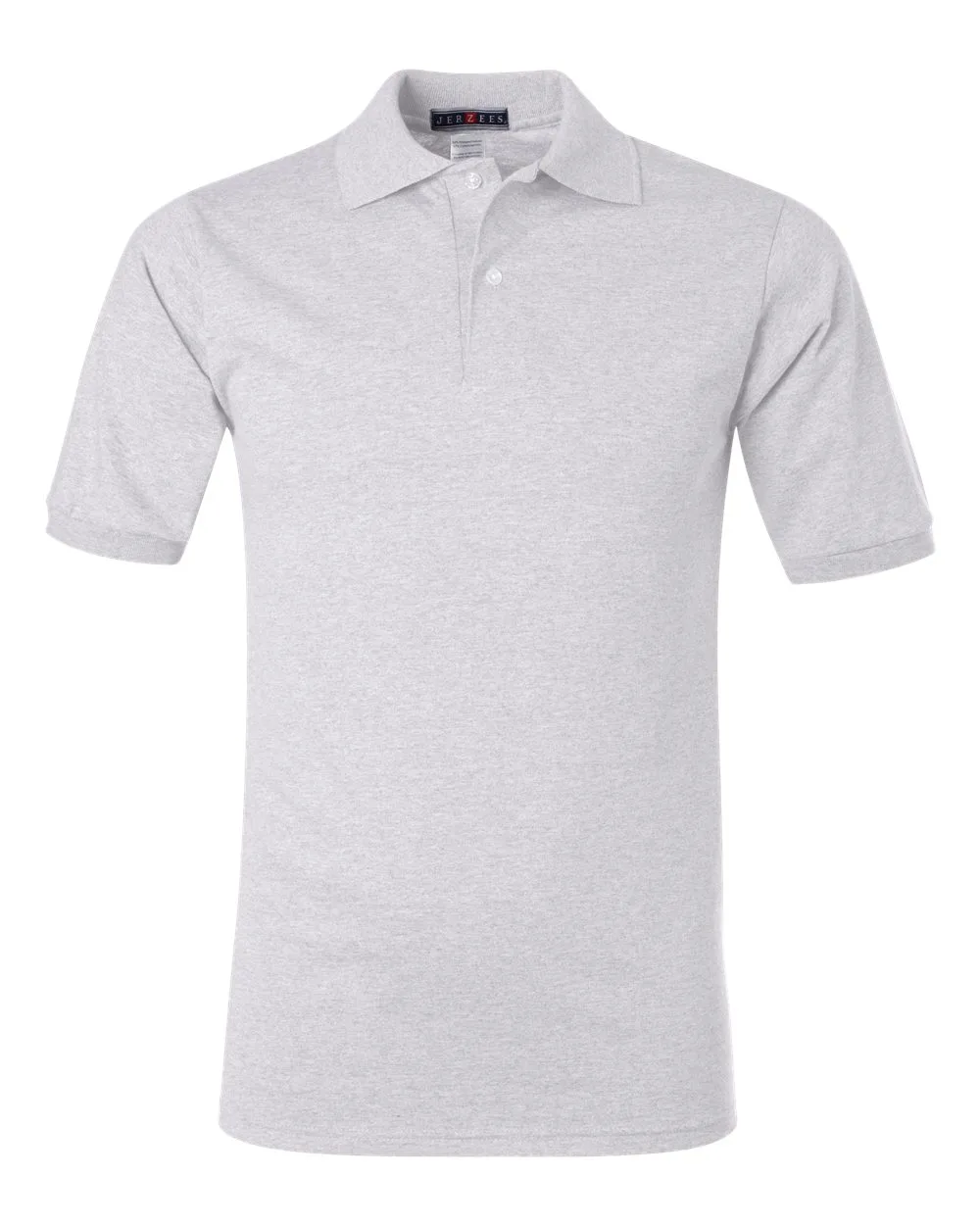 JERZEES 437MSR Men's SpotShield® 50/50 Polo — blank polo, front view