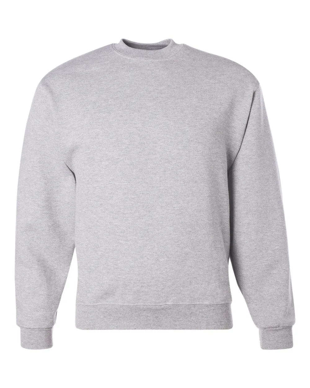 JERZEES 4662MR Unisex Super Sweats NuBlend® Crewneck Sweatshirt — blank crewneck sweatshirt, front view