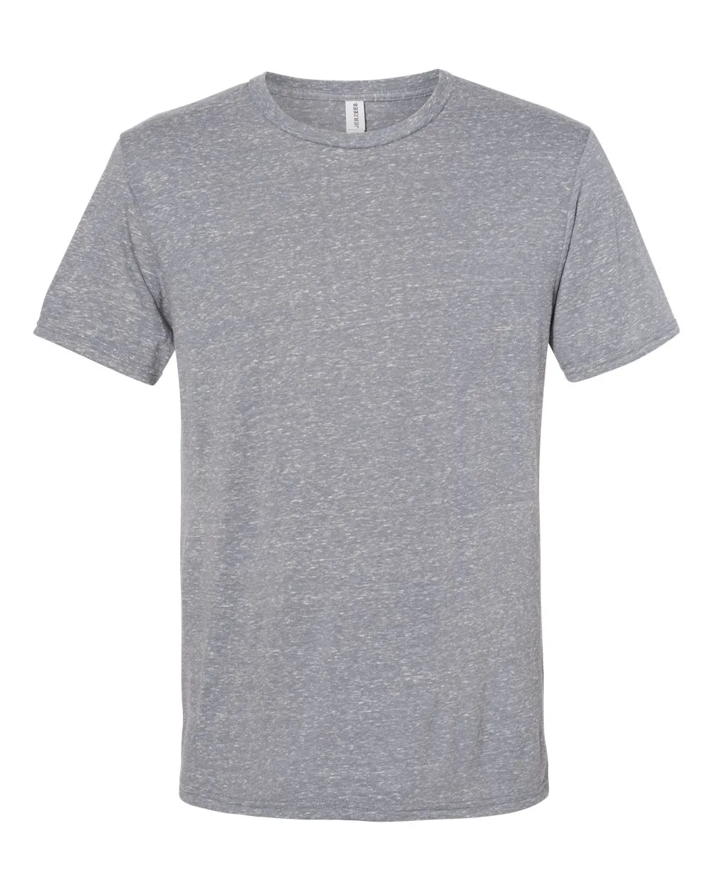 JERZEES 88MR Unisex Snow Heather Jersey T-Shirt — blank t-shirt, front view
