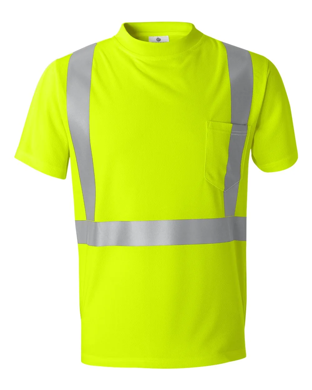 Kishigo 91109111 Unisex High-Performance Microfiber T-Shirt — blank t-shirt, front view