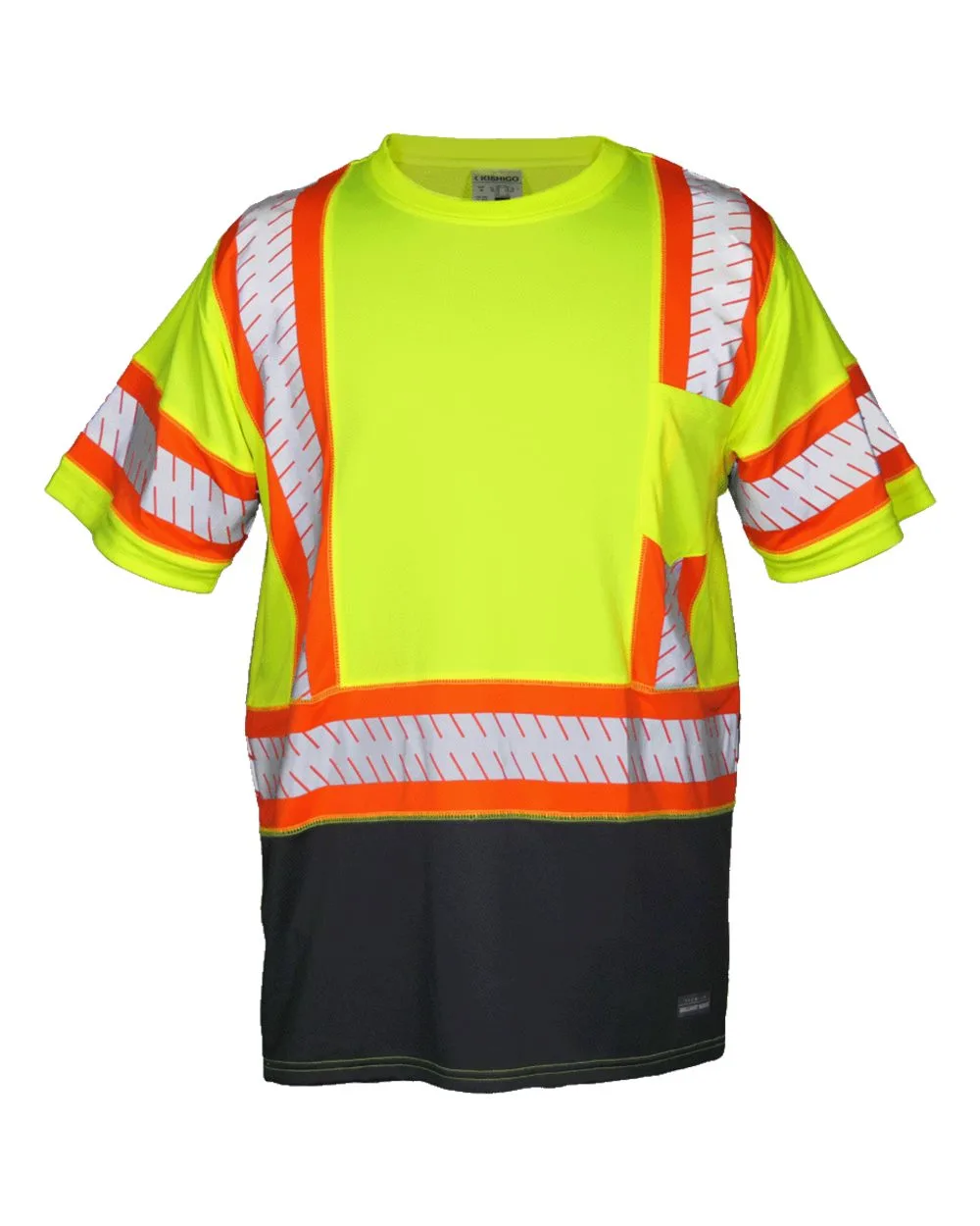 Kishigo 9179 Unisex DOT Class 3 T-Shirt — blank t-shirt, front view