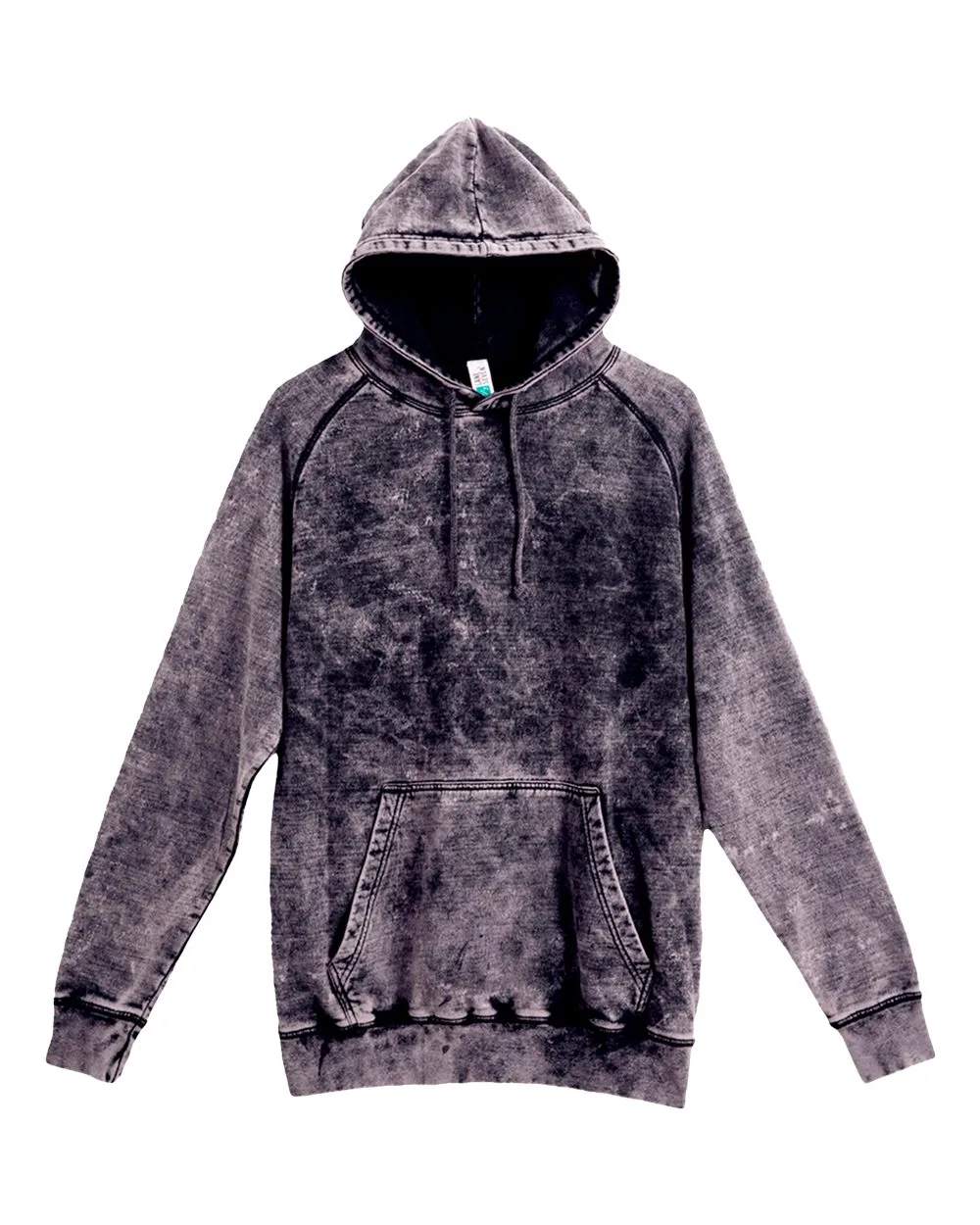 Lane Seven LST004 Unisex Vintage Raglan Hoodie Sweatshirt — blank hooded sweatshirt, front view
