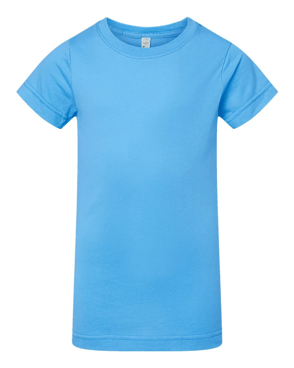 LAT 2616 Girls' Fine Jersey Tee — blank t-shirt, front view