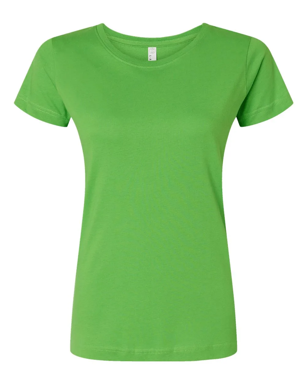 LAT 3516 Women's Fine Jersey Tee — blank t-shirt, front view