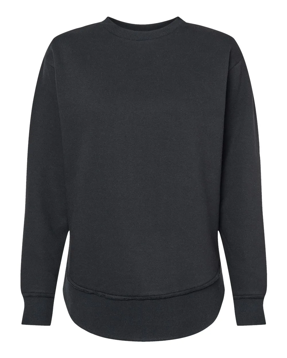 LAT 3525 Women's Weekend Crewneck Sweatshirt — blank crewneck sweatshirt, front view