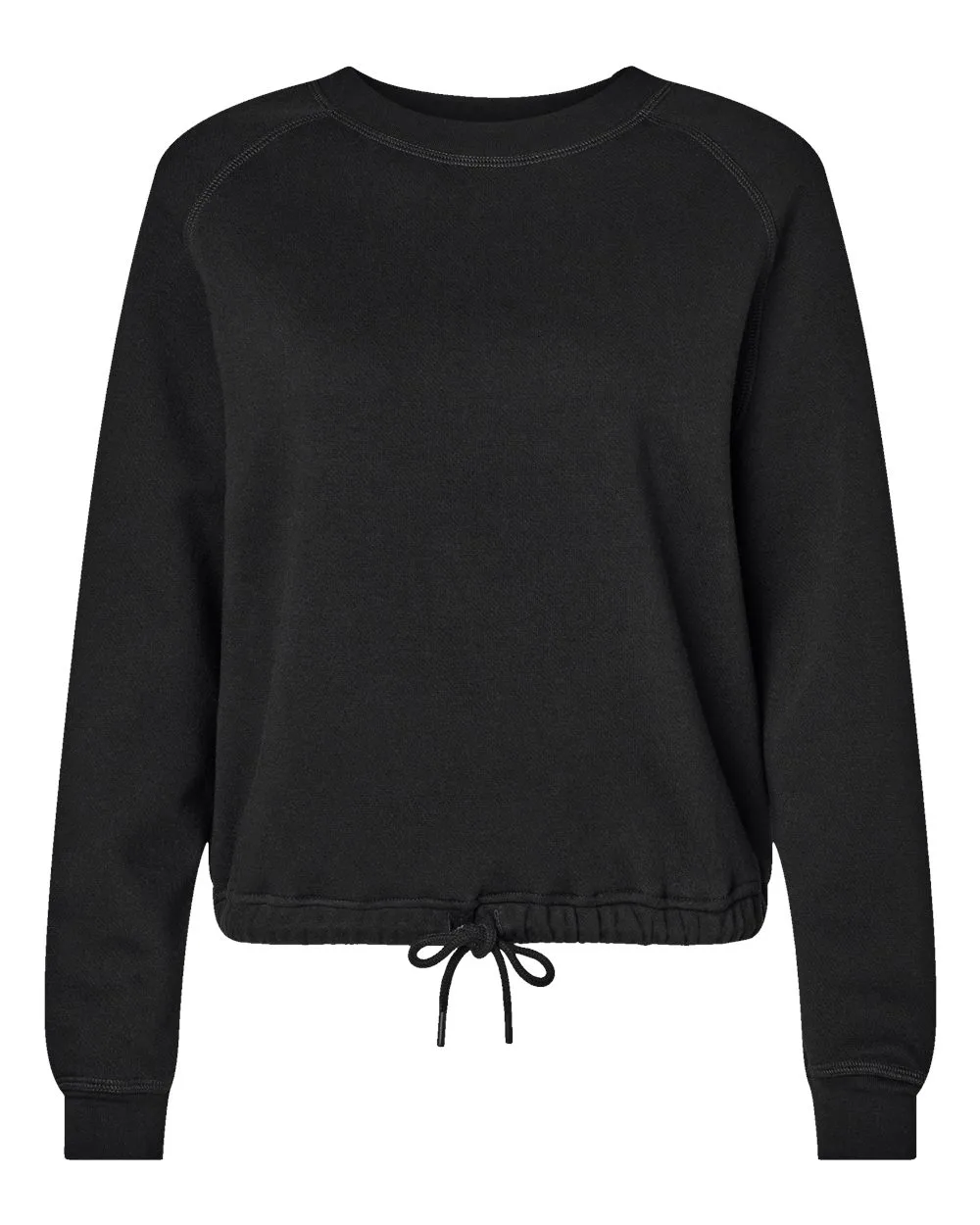 LAT 3528 Women's Relaxed Boxy Crewneck Sweatshirt — blank crewneck sweatshirt, front view